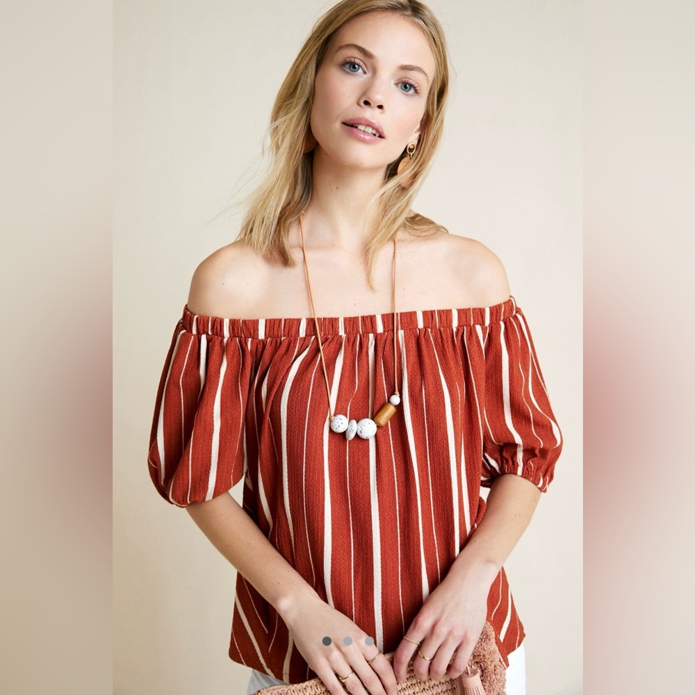 Anthropologie Elodie Off-The-Shoulder Top